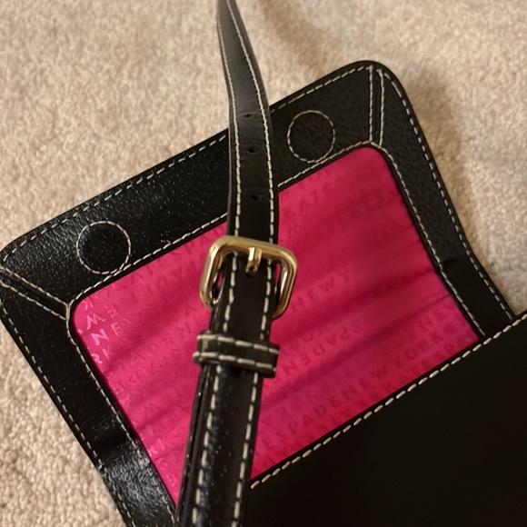 Kate Spade Black Leather handbag- 7.5 x 5 x 2 inches. - Picture 8 of 10